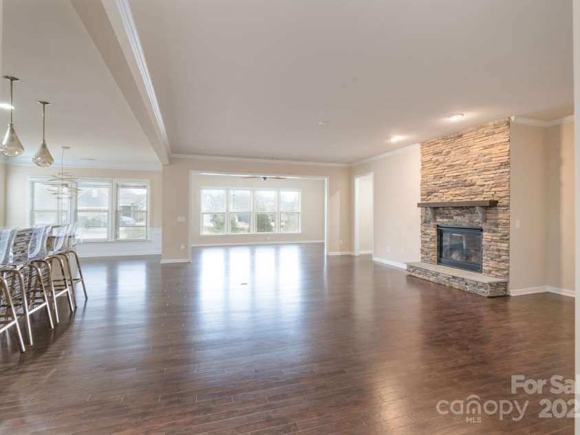 3087 Bartlett Street, Fort Mill, SC 29715.  MLS# CAR4177276, YatesRealty ID 14730. Family Room to Sunroom