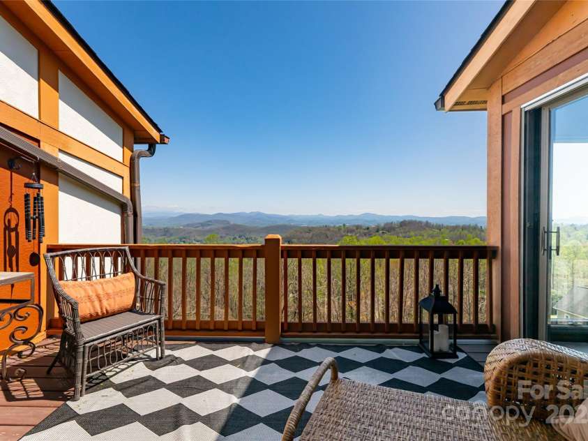 704 Fleetwood Plaza, Hendersonville, NC 28739.  MLS# CAR4246743, YatesRealty ID 14741. Deck off primary