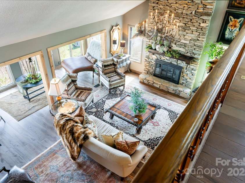 704 Fleetwood Plaza, Hendersonville, NC 28739.  MLS# CAR4246743, YatesRealty ID 14741. View from loft