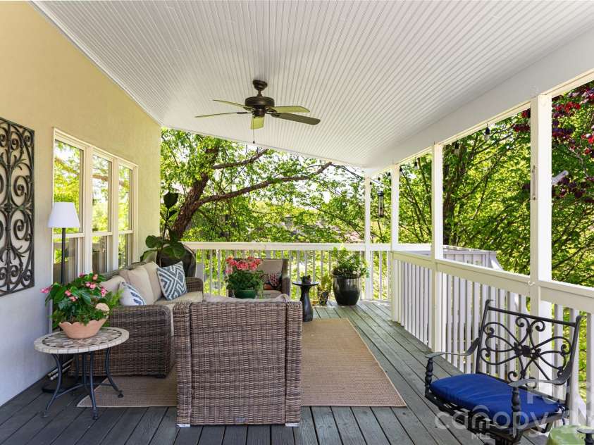 38 Pine Acre Boulevard, Asheville, NC 28804.  MLS# CAR4371915, YatesRealty ID 14750. Mountain Porch Life