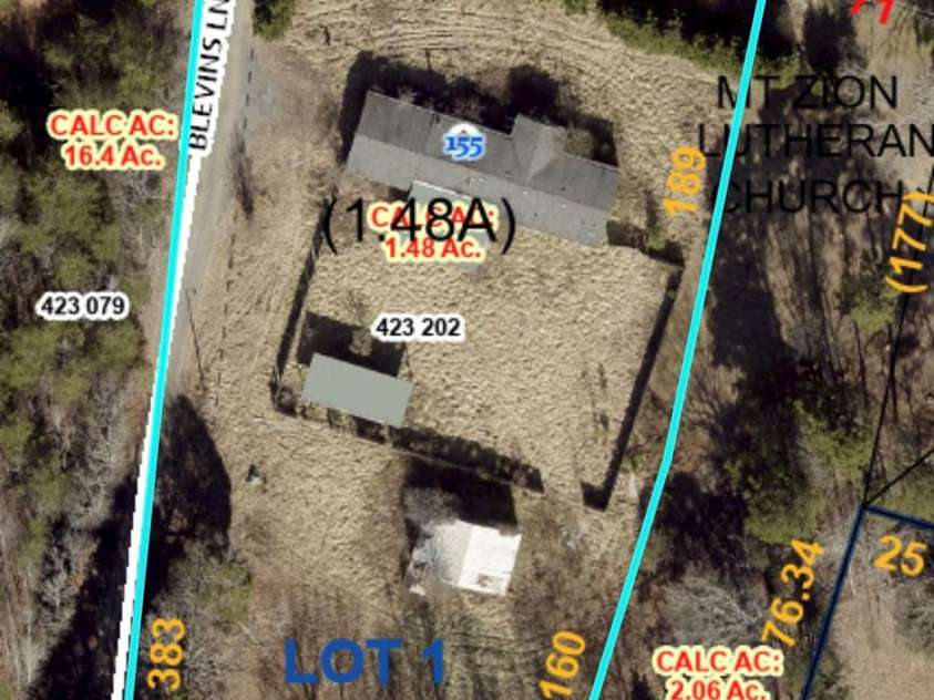 155 Blevins Lane, Salisbury, NC 28146.  MLS# CAR4330552, YatesRealty ID 14755. 