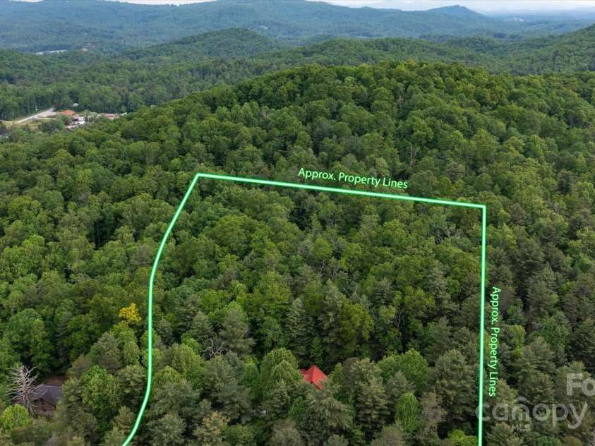 350 Stagecoach Road, Zirconia, NC 28790.  MLS# CAR4262854, YatesRealty ID 14765. Approx lot lines