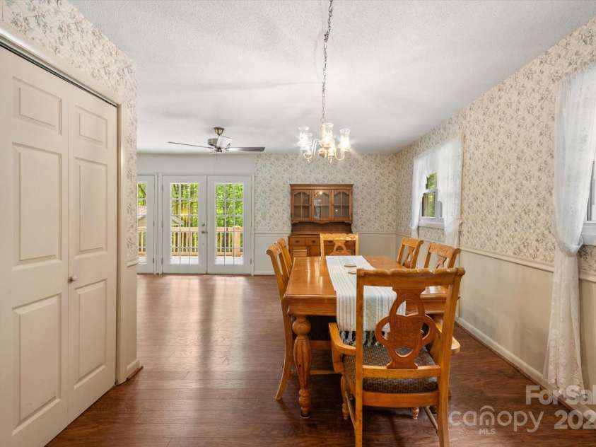 350 Stagecoach Road, Zirconia, NC 28790.  MLS# CAR4262854, YatesRealty ID 14765. Dining Room