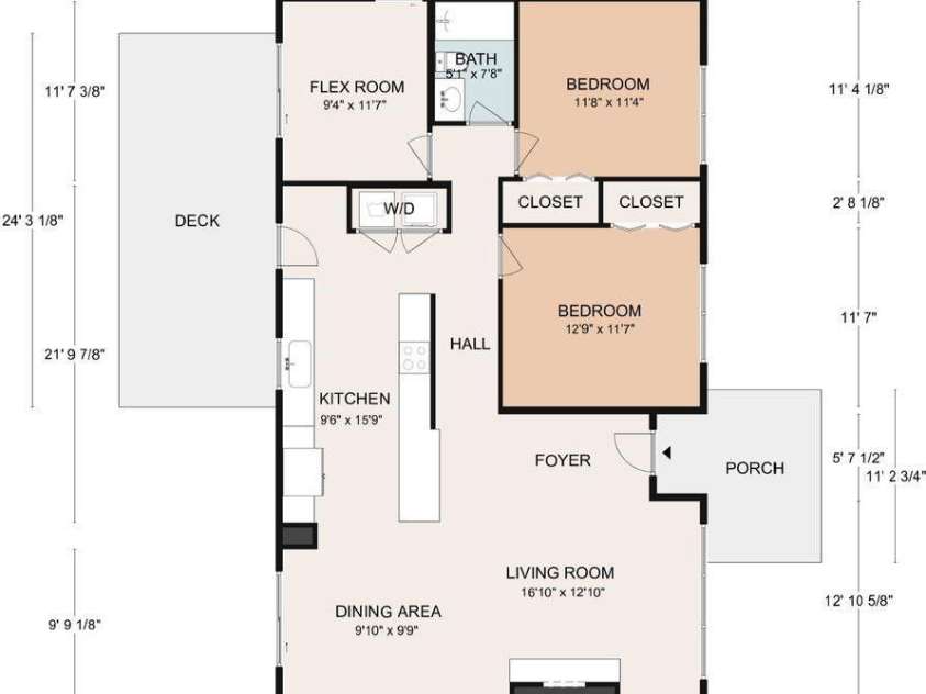 4 Austin Drive, Asheville, NC 28805.  MLS# CAR4370078, YatesRealty ID 14768. Main Level Floor Plan