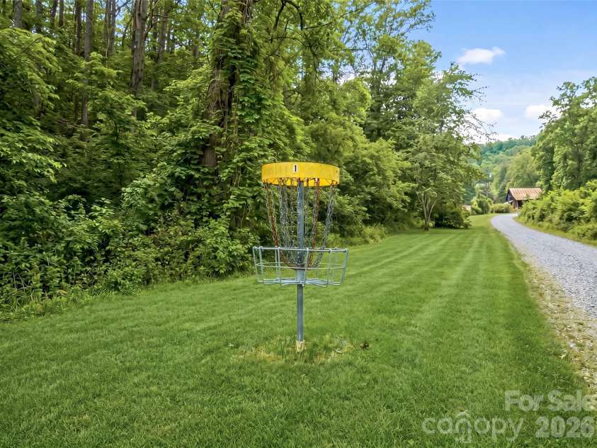198 Brooks Branch Road, Leicester, NC 28748.  MLS# CAR4342516, YatesRealty ID 14773. 18 hole Disc Golf Course