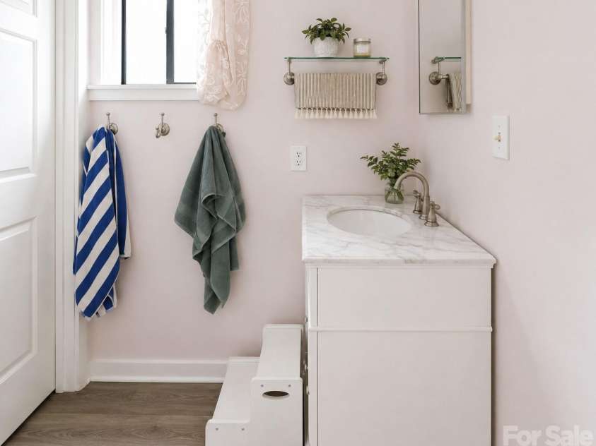 198 Brooks Branch Road, Leicester, NC 28748.  MLS# CAR4342516, YatesRealty ID 14773. Apartment Bathroom