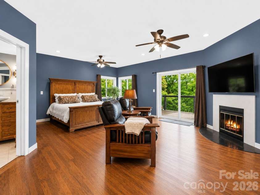 198 Brooks Branch Road, Leicester, NC 28748.  MLS# CAR4342516, YatesRealty ID 14773. Primary Bedroom