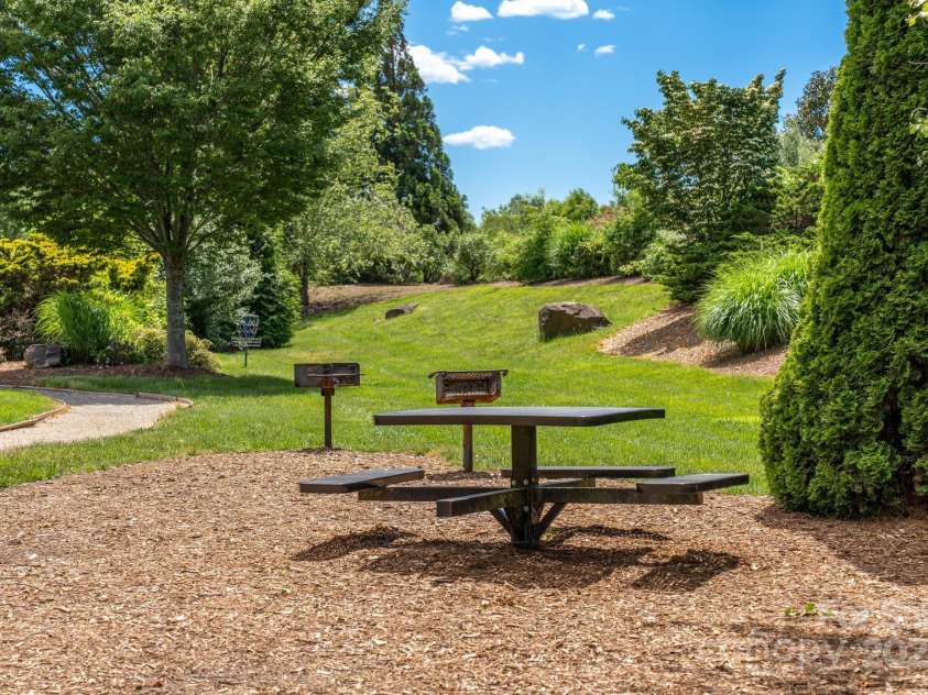 142 Brickton Village Circle, Fletcher, NC 28732.  MLS# CAR4260055, YatesRealty ID 14788. Picnic tables and grills -