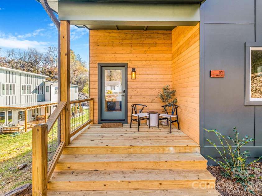 67 Crestfield Avenue, Asheville, NC 28804.  MLS# CAR4351848, YatesRealty ID 14793. Inviting entry