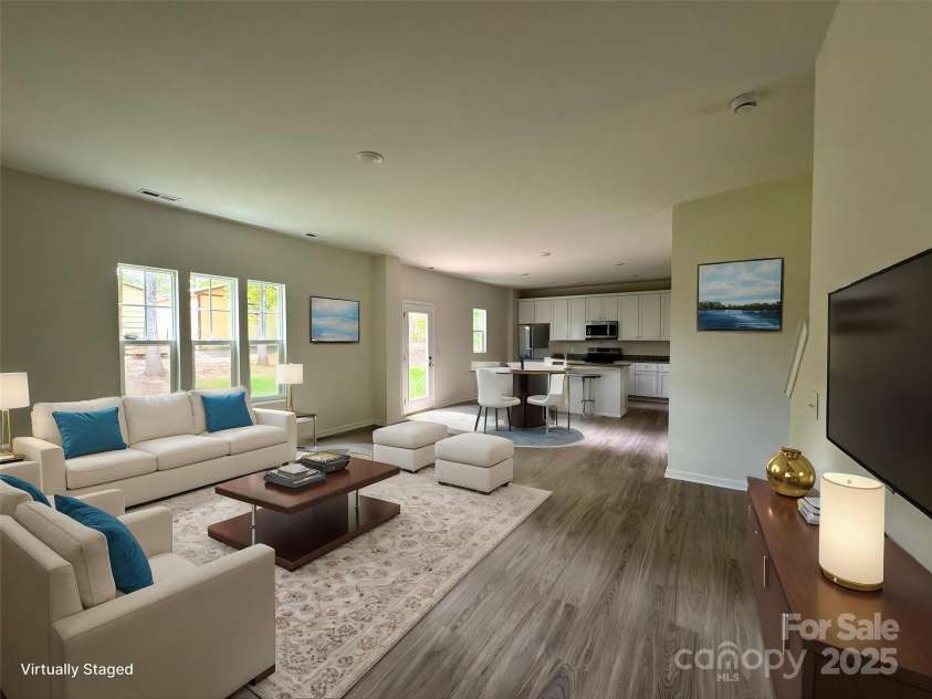 164 Wildwood Loop, Statesville, NC 28677.  MLS# CAR4203162, YatesRealty ID 14808. Virtually Staged Living area to kitchen