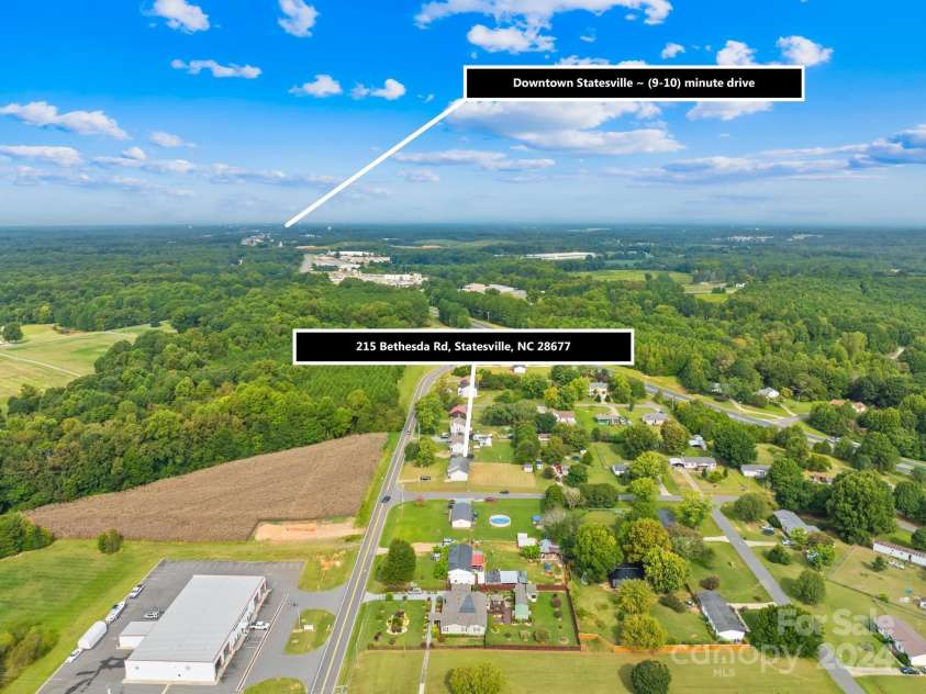 215 Bethesda Road, Statesville, NC 28677.  MLS# CAR4124673, YatesRealty ID 14810. Wayside Volunteer Fire Department less than 500 ft from home.