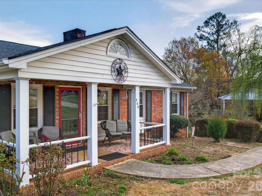 708 Wilmore Street, Lenoir, NC 28645.  MLS# CAR4360264, YatesRealty ID 14812. Covered front porch