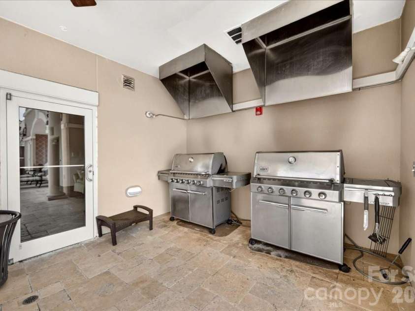 4625 Piedmont Row Drive, Charlotte, NC 28210.  MLS# CAR4400741, YatesRealty ID 14816. Rooftop grilling area