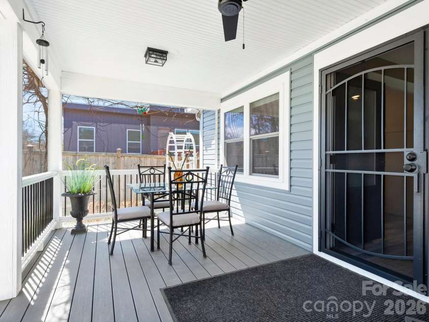482 Booker Street, Asheville, NC 28803.  MLS# CAR4362039, YatesRealty ID 14819. Screened in front porch