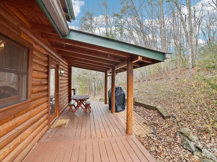 217 Chalet Road, Lake Lure, NC 28746.  MLS# CAR4232804, YatesRealty ID 14846. Back Deck