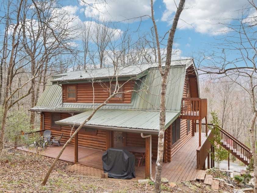217 Chalet Road, Lake Lure, NC 28746.  MLS# CAR4232804, YatesRealty ID 14846. Back of House