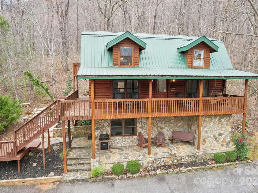 217 Chalet Road, Lake Lure, NC 28746.  MLS# CAR4232804, YatesRealty ID 14846. Front