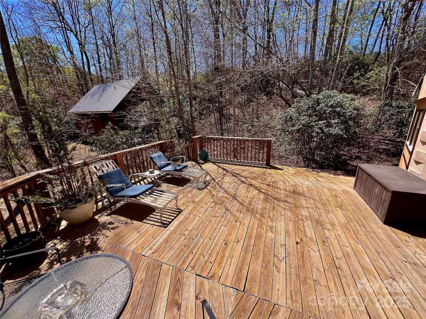 954 Mount Hebron Road, Old Fort, NC 28762.  MLS# CAR4249609, YatesRealty ID 14848. Front deck