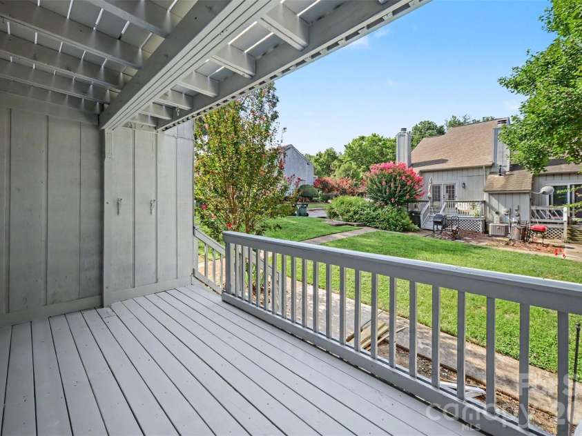 100 Willow Run Drive, Gastonia, NC 28056.  MLS# CAR4414074, YatesRealty ID 14849. Lower level deck