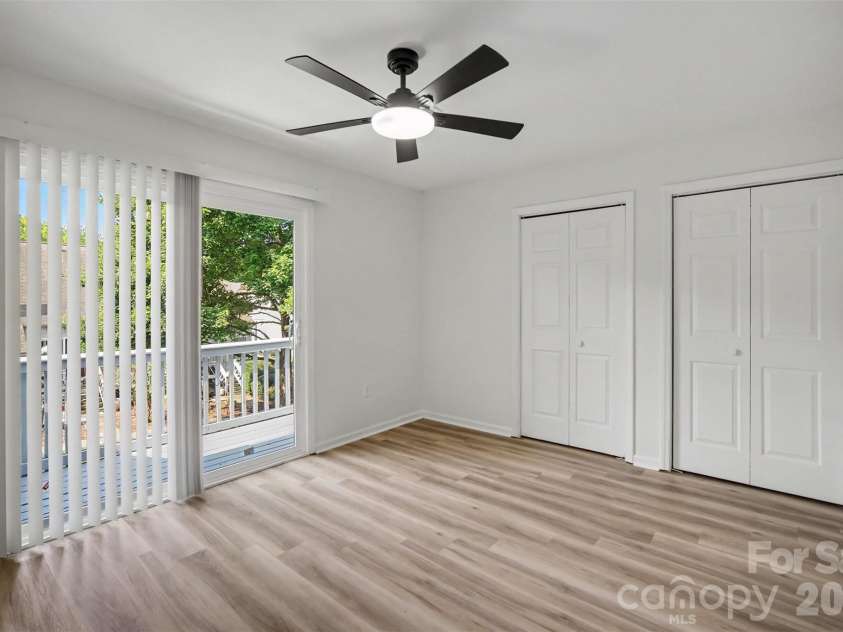 100 Willow Run Drive, Gastonia, NC 28056.  MLS# CAR4414074, YatesRealty ID 14849. Primary bedroom with upper deck access