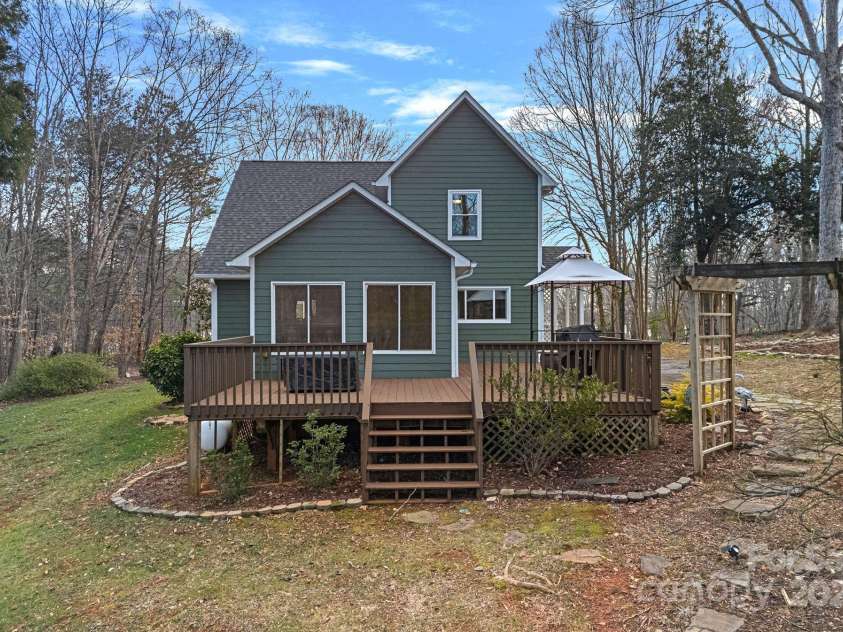 1665 Sherwood Court, Sherrills Ford, NC 28673.  MLS# CAR4223633, YatesRealty ID 14866. Rear view of the cottage at the Lake!