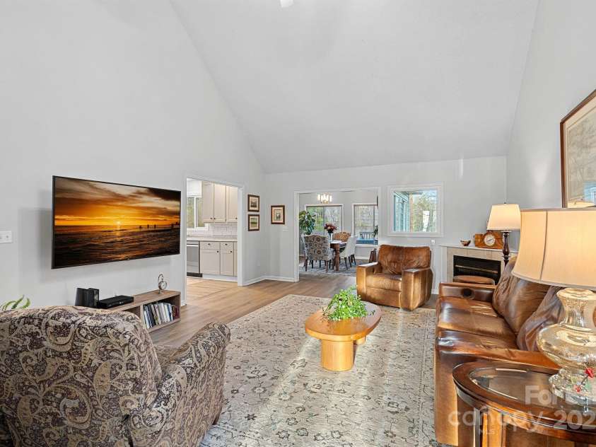 1665 Sherwood Court, Sherrills Ford, NC 28673.  MLS# CAR4223633, YatesRealty ID 14866. View into Great Room from front entry.