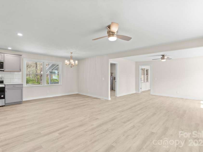 174 Maske Road, Mount Gilead, NC 27306.  MLS# CAR4259918, YatesRealty ID 14872. Living rm and kitchen