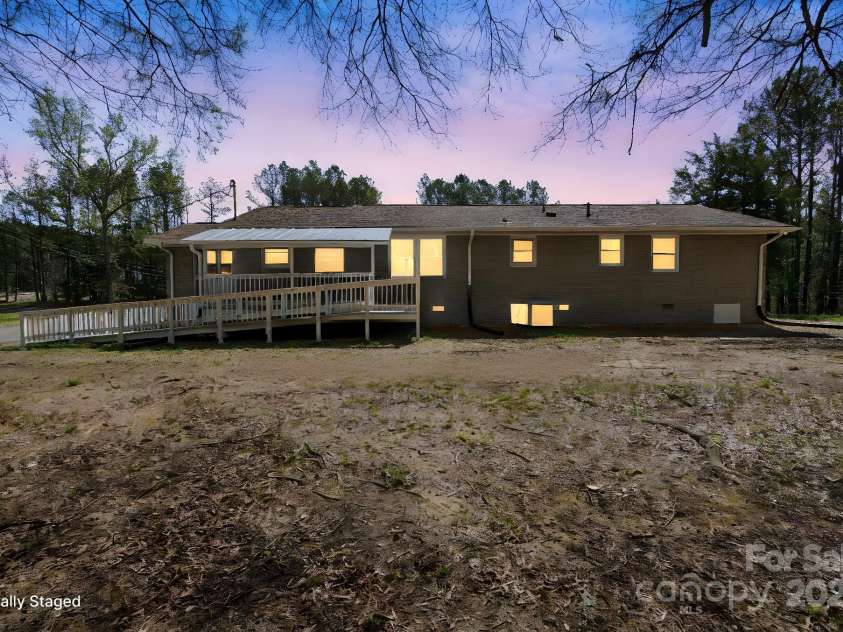174 Maske Road, Mount Gilead, NC 27306.  MLS# CAR4259918, YatesRealty ID 14872. Night view