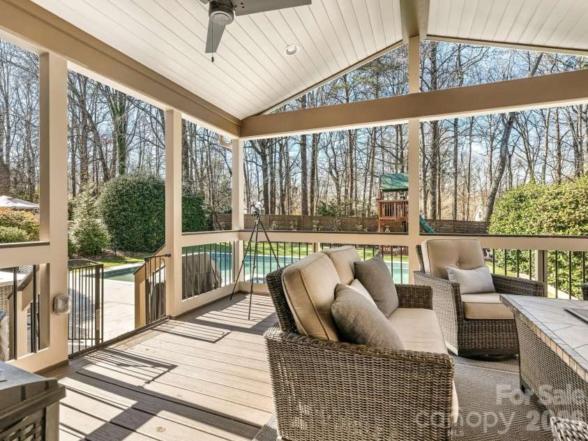 5422 Open Book Lane, Charlotte, NC 28270.  MLS# CAR4352219, YatesRealty ID 14880. COMFORTABLE DECK