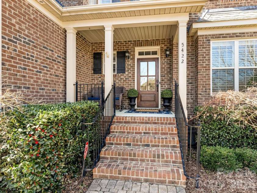 5422 Open Book Lane, Charlotte, NC 28270.  MLS# CAR4352219, YatesRealty ID 14880. COVERED FRONT PORCH