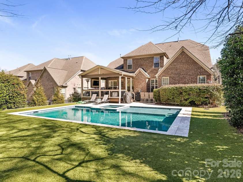 5422 Open Book Lane, Charlotte, NC 28270.  MLS# CAR4352219, YatesRealty ID 14880. REAR ELEVATION 