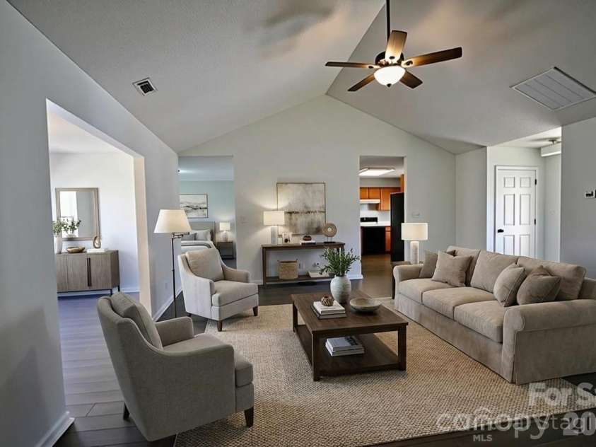 413 Hidden Creek Circle, Salisbury, NC 28147.  MLS# CAR4317143, YatesRealty ID 14883. Virtually Staged