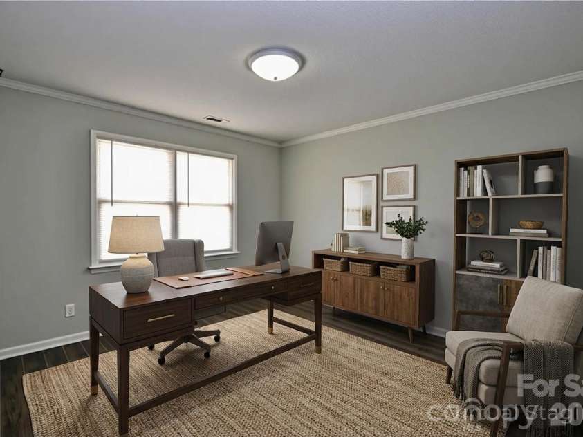 413 Hidden Creek Circle, Salisbury, NC 28147.  MLS# CAR4317143, YatesRealty ID 14883. Virtually Staged flex room / Office