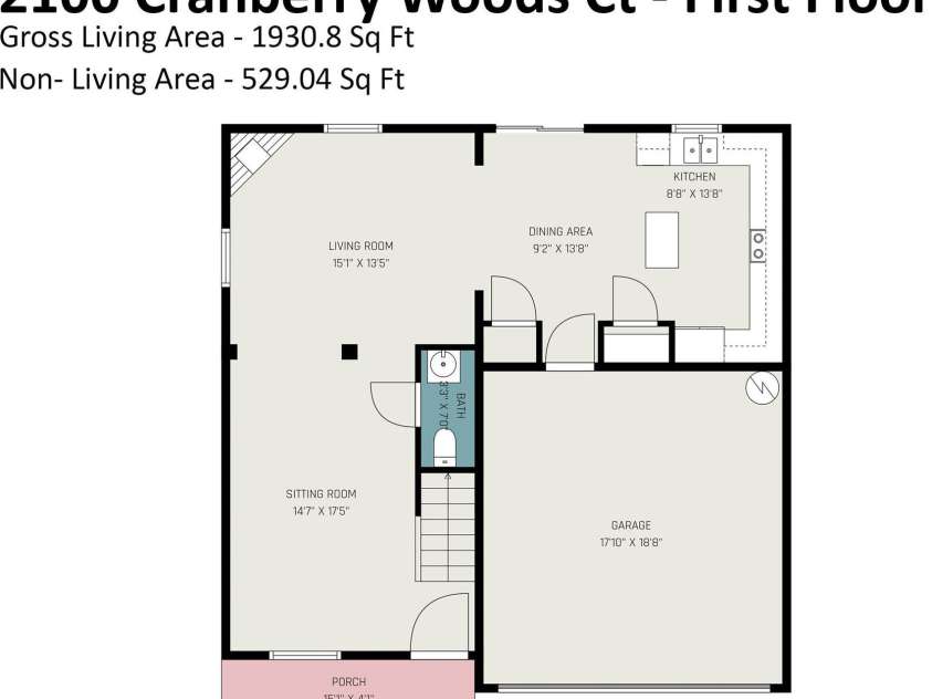 2100 Cranberry Woods Court, Charlotte, NC 28208.  MLS# CAR4366878, YatesRealty ID 14892. 