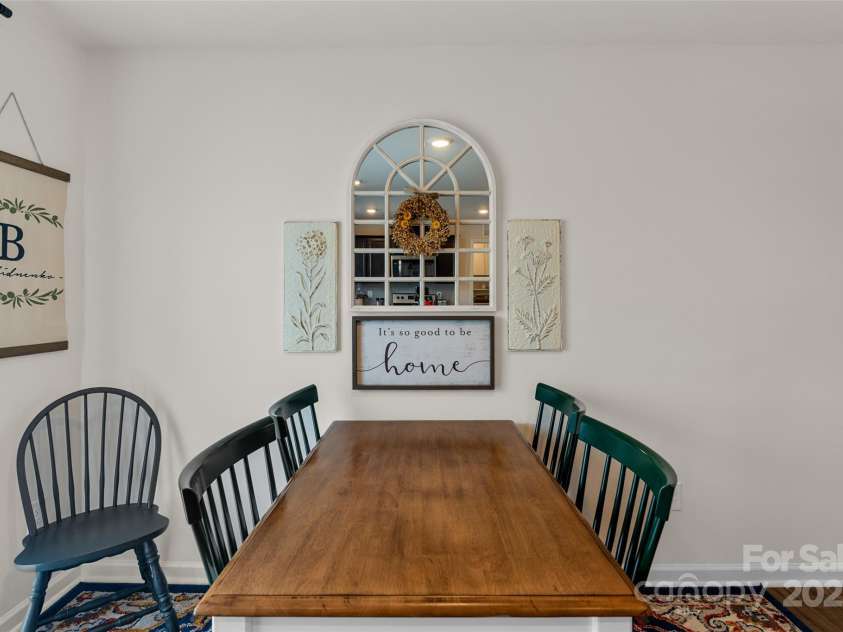 64 Benedict Lane, Weaverville, NC 28787.  MLS# CAR4208936, YatesRealty ID 1490. Open dining area off kitchen