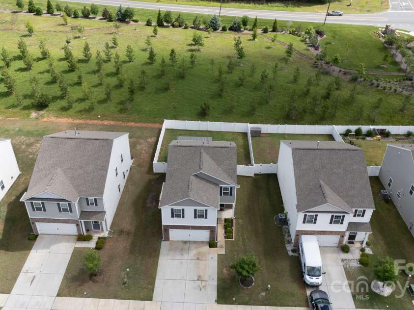 316 Gaines Road, Clover, SC 29710.  MLS# CAR4254643, YatesRealty ID 14912. Green space out back