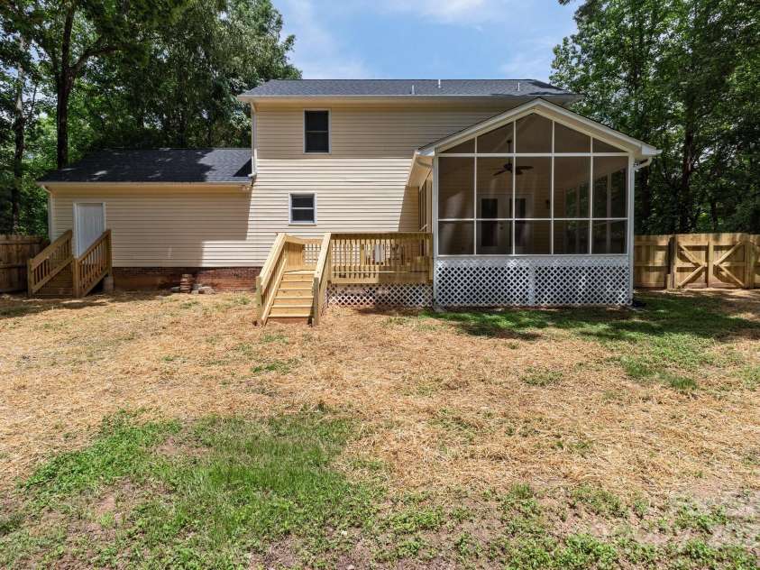 219 Proctor Drive, Salisbury, NC 28147.  MLS# CAR4259804, YatesRealty ID 14915. Back of the home