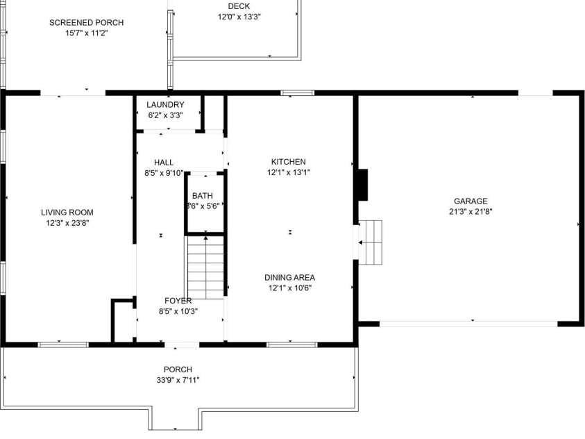 219 Proctor Drive, Salisbury, NC 28147.  MLS# CAR4259804, YatesRealty ID 14915. Main floor plan