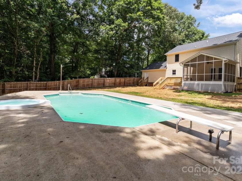 219 Proctor Drive, Salisbury, NC 28147.  MLS# CAR4259804, YatesRealty ID 14915. Privacy fence surrounds the backyard