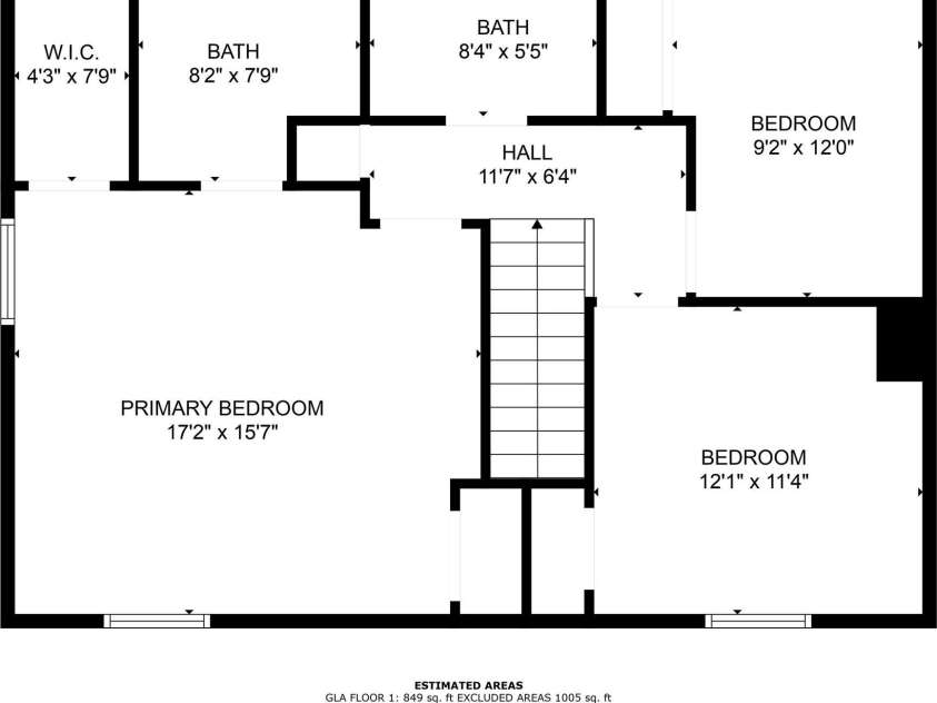 219 Proctor Drive, Salisbury, NC 28147.  MLS# CAR4259804, YatesRealty ID 14915. Second story floor plan