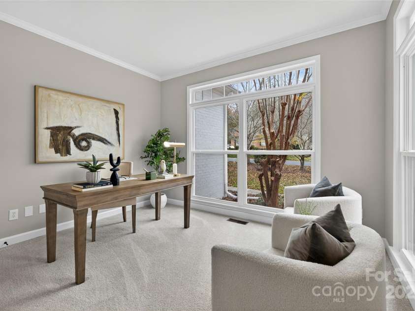 3109 Savannah Hills Drive, Matthews, NC 28105.  MLS# CAR4311056, YatesRealty ID 14925. Downstairs bed/ office