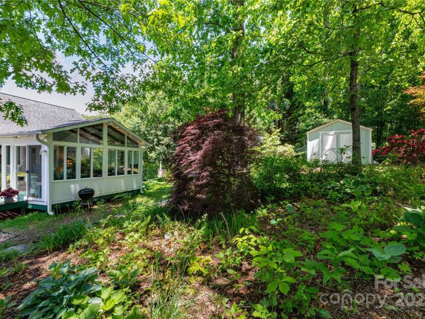 50 Appleola Road, Hendersonville, NC 28792.  MLS# CAR4262656, YatesRealty ID 14936. Back Yard