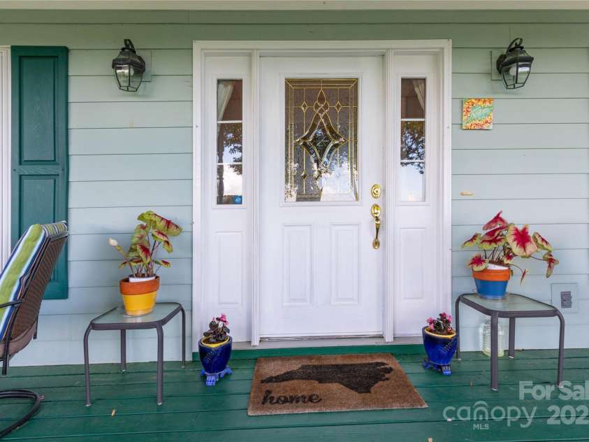 50 Appleola Road, Hendersonville, NC 28792.  MLS# CAR4262656, YatesRealty ID 14936. Front Door
