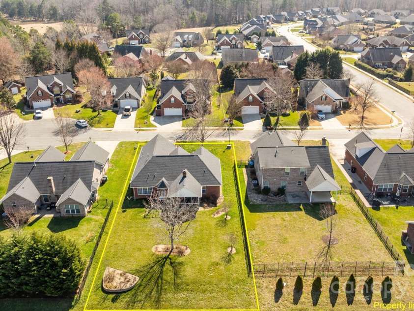 4405 Zee Court, Monroe, NC 28110.  MLS# CAR4224337, YatesRealty ID 14939. Estimated property lines
