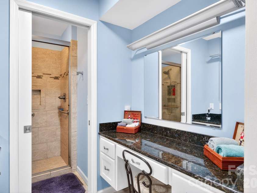 114 Timber Creek Road, Laurel Park, NC 28739.  MLS# CAR4371818, YatesRealty ID 14946. Updated Primary Bathroom