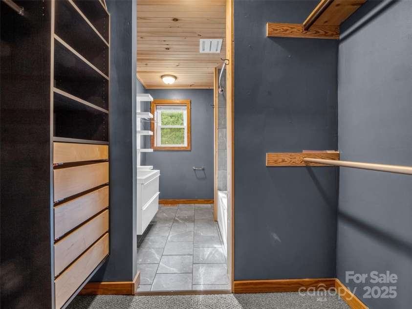 2069 Pot Shoals Road, Saluda, NC 28773.  MLS# CAR4216545, YatesRealty ID 14946. Primary Closet