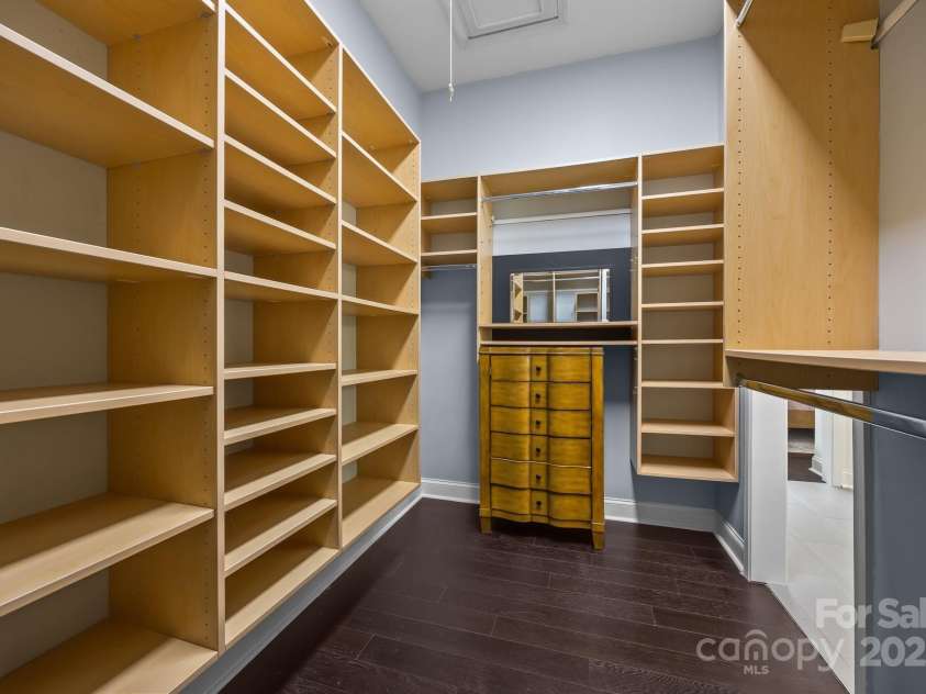 15913 Trenton Place Road, Huntersville, NC 28078.  MLS# CAR4259795, YatesRealty ID 14953. Custom closet system, automatic light