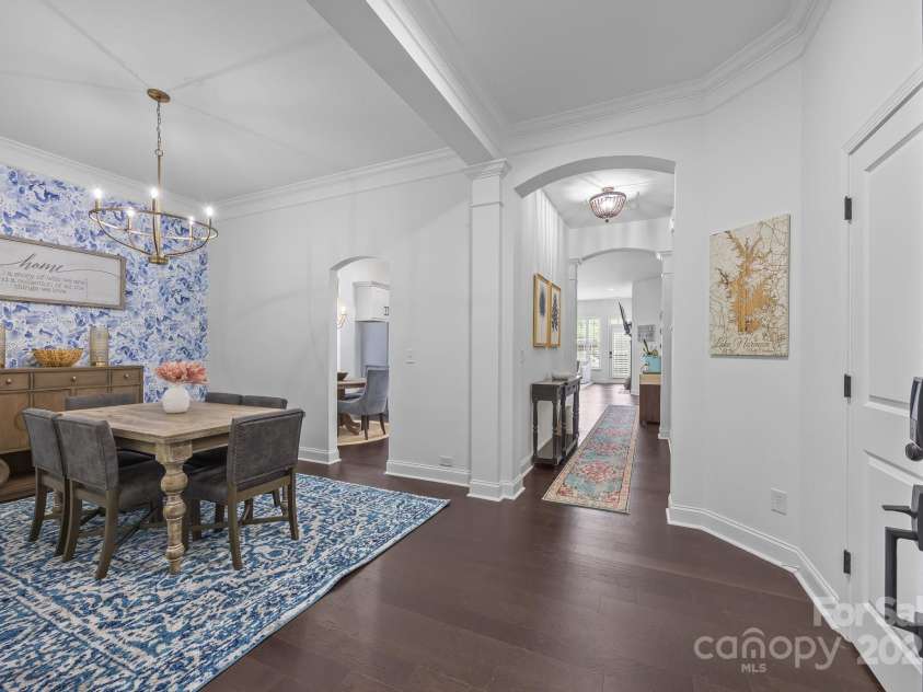 15913 Trenton Place Road, Huntersville, NC 28078.  MLS# CAR4259795, YatesRealty ID 14953. Front entry with drop zone open to foyer