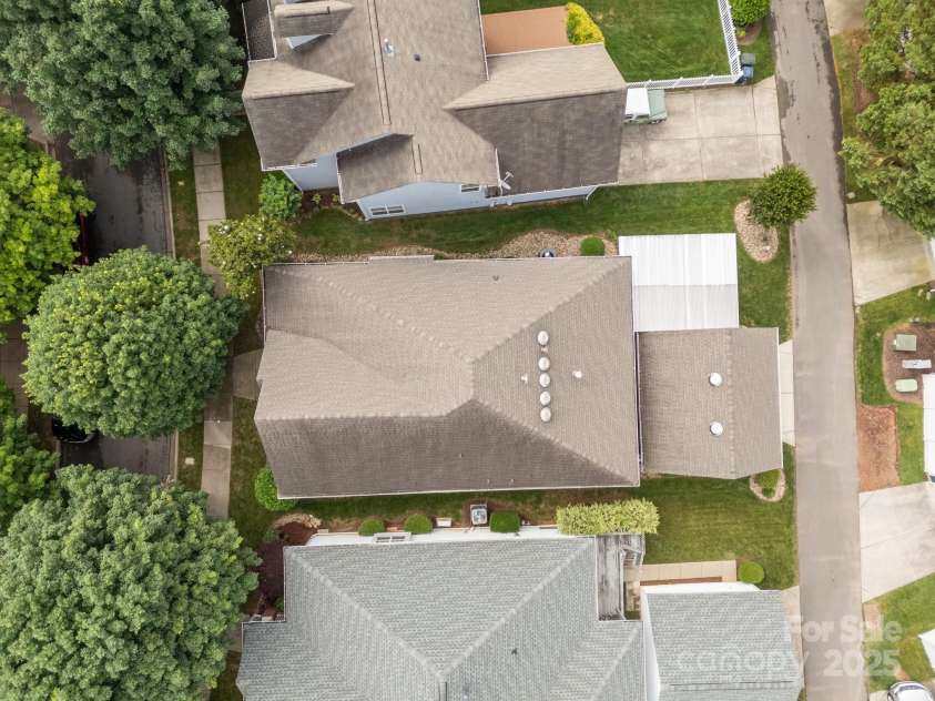 15913 Trenton Place Road, Huntersville, NC 28078.  MLS# CAR4259795, YatesRealty ID 14953. Overhead view