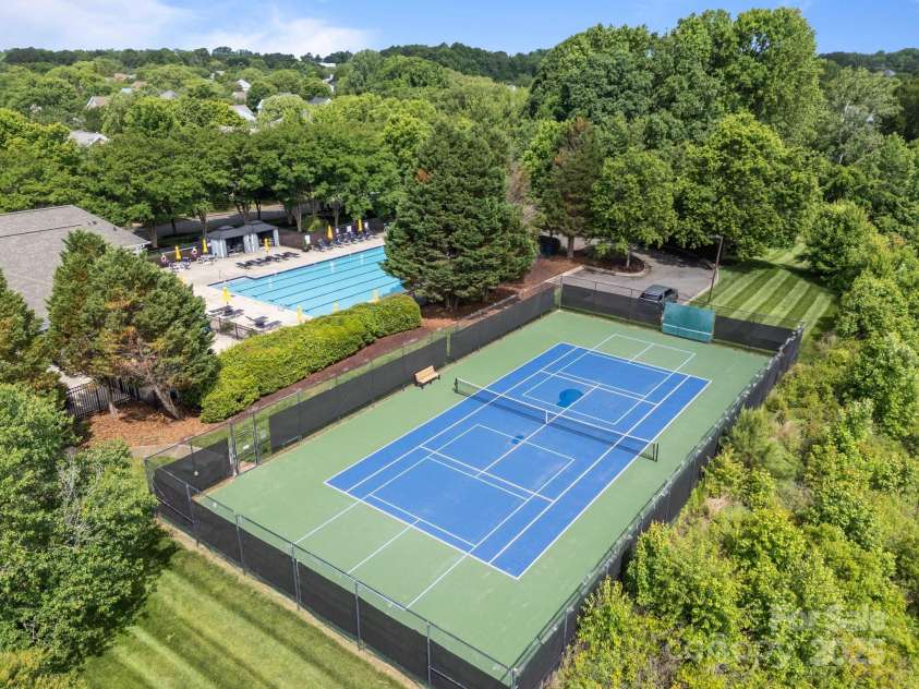 15913 Trenton Place Road, Huntersville, NC 28078.  MLS# CAR4259795, YatesRealty ID 14953. Recently redone tennis court